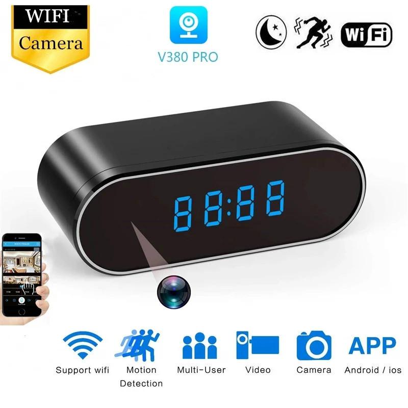 

HD Mini Camera 1080P Clock Alarm Night Vision Motion Detection Wifi IP Cam DV DVR Camcorder Home Security Surveillance