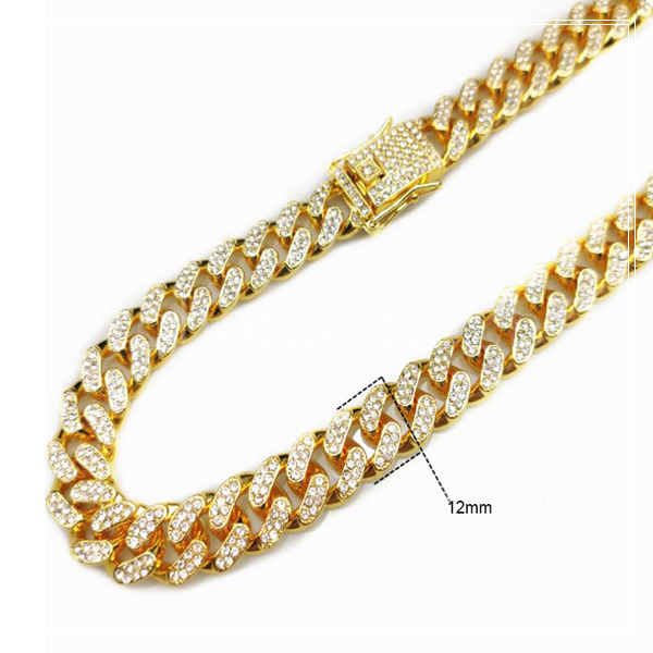 

Men Hip Hop Bling Iced Out Tennis Chain 1 Row Silver Gold Color Necklace Bracelet Sumptuous Clastic Fashion Jewelry 58525