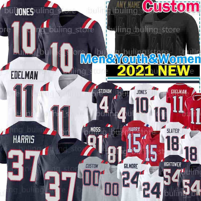 

10 Mac Jones Jersey Patriot 54 Donta Hightower Damien Harris Football New 32 Devin McCourty Julian Edelman England Stephon Gilmore Matthew Slater Judon Jonnu Smith, Men jersey