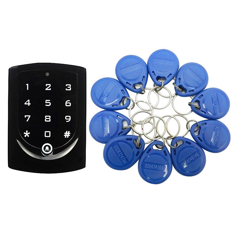 

Access Control System ID / IC Card Dual Frequency Card Security ID Pword Door Lock 10 Keyfobs