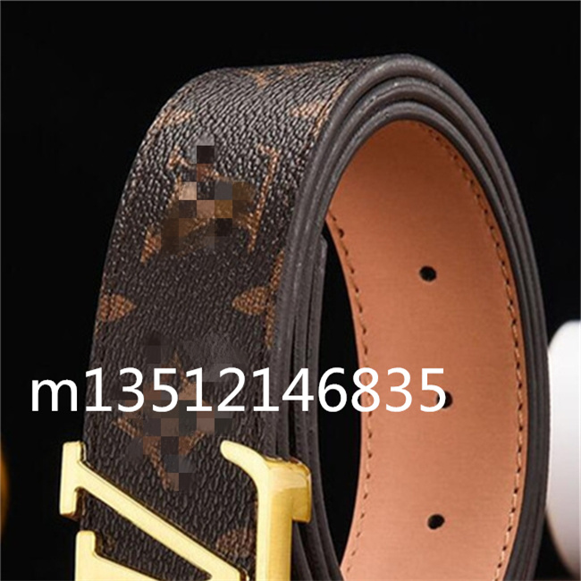 

Men's Women's Gold Silver Multi Hardware High Quality Belt For Men Women BeltLV Luxury Designer Belts Retail Wholesale With Box, Black;brown