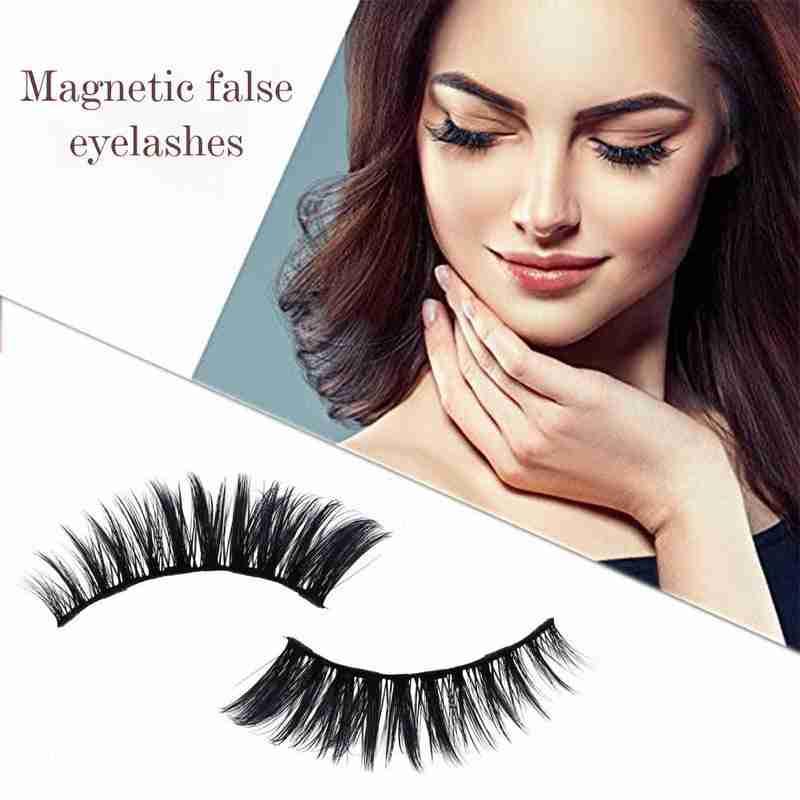 

5 Pairs Magnetic Liquid Eyeliner Naturally Elongated False Eyelashes Moderately Soft Eye Lashes Makeu
