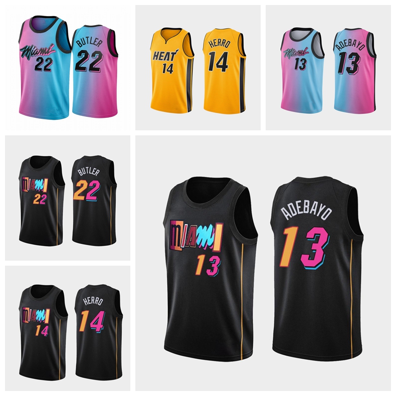 

Basketball Jerseys MiamiHeatJersey 3 DwayneWade 22 JimmyButler 13 Adebayo 14 TylerHerro new 2022 BlackCityEdition Jersey 1028, Nik logo