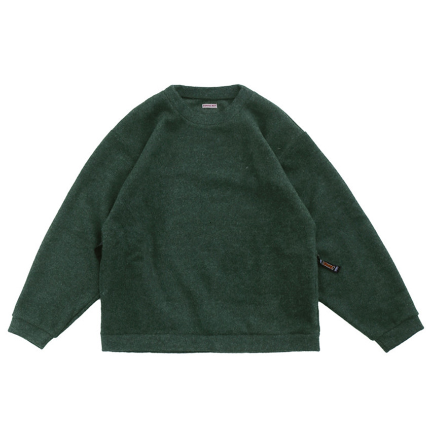 

2021 New Kapital Sweatshirts Men Women 1:1 Solid Color Plush Material Vintage Crewneck Streetwear 9djr