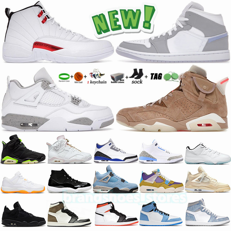 

Wolf Grey 1 1s Mens Basketball Shoes Electro Orange Twist 12 12s Racer Blue UNC Jumpman 4 4s Tech White Oreo University 6 6s Sneakers 11 11s Womens Trainers 3, 31