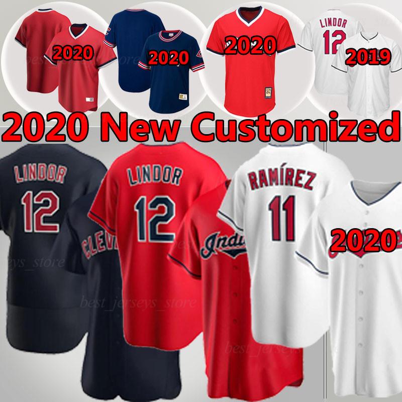 

Cleveland 12 Francisco Lindor 11 Jose Ramirez Indians Baseball Jerseys 22 Jason Kipnis 22 Josh Naylor 54 Allen 59 Carrasco Customized, Blue;black