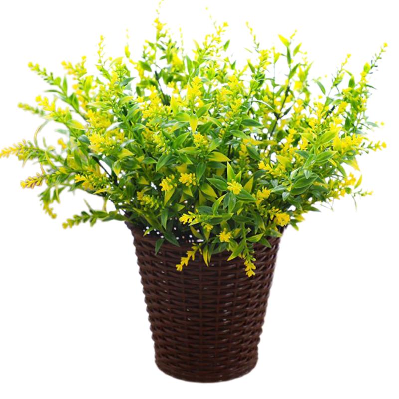 

Artificial Plant, Simulation Lavender, Cirrus Leaf Fake Home Shelve Bedroom Wall Indoor Outdoor Garland Decoration