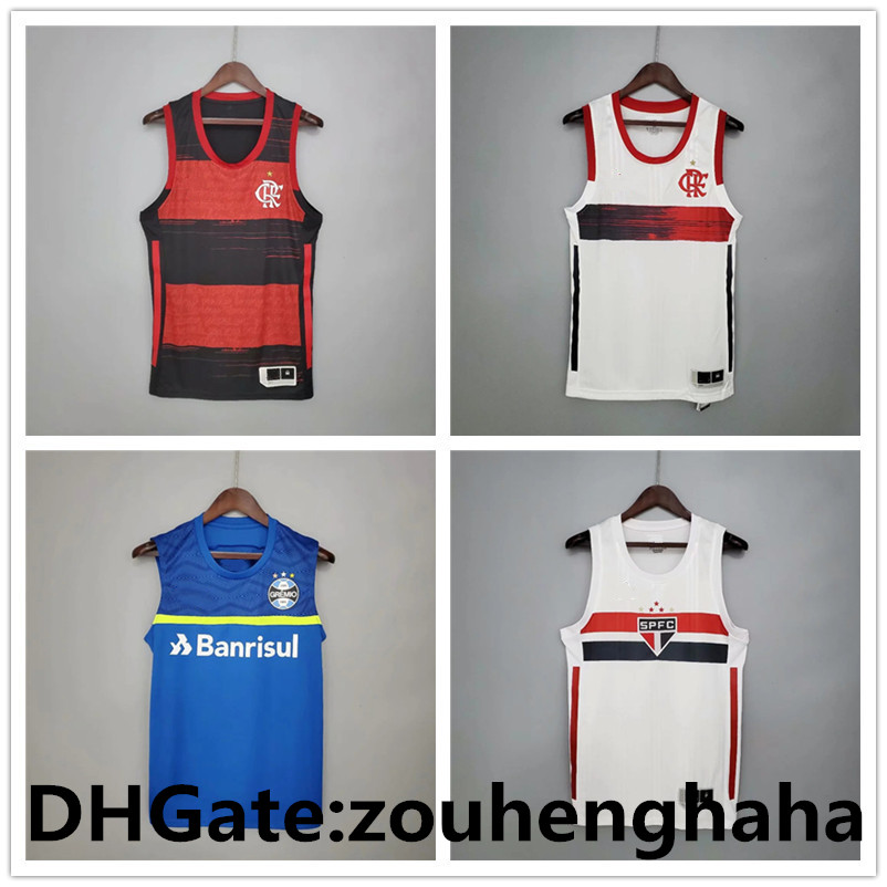 

brazils Flamenco Vest Soccer Jerseys 2021 22 brasil Gremio Football Shirt kit Sao paulo gilet Maillots Foot, Black;yellow