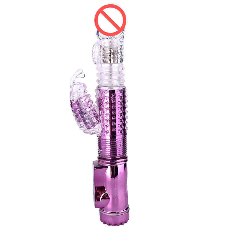 love USB Rechargeable Butterfly Rabbit Vibrator 36 Modes Rotating Thrusting Clitoris Stimulator G-Spot Dildo Sex Toys for Women-image-746267117