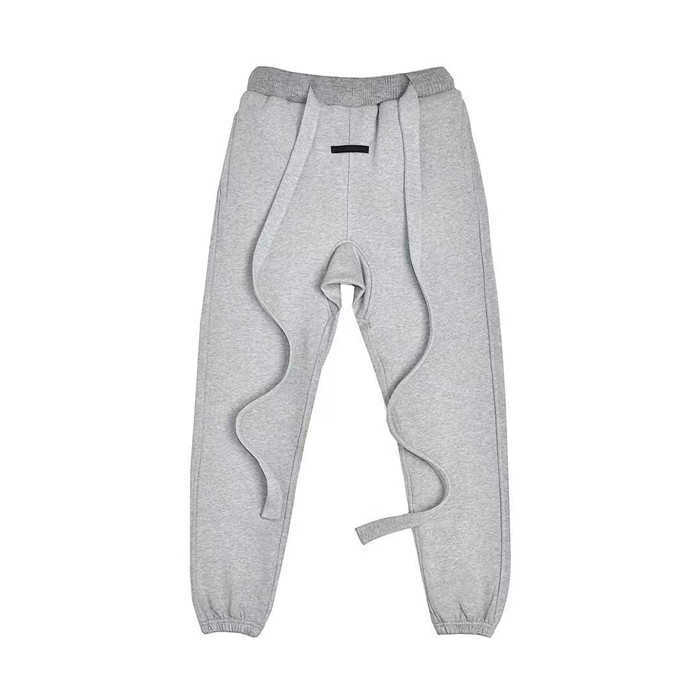 

Fashion Outlet 21SS Chrome Fengchao brand fog fear God double line ribbon design casual versatile Leggings men's pants, Light gray