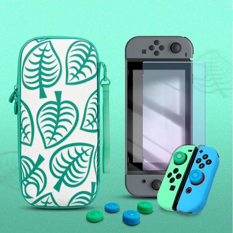 

Portable Game Players Switch 5 In 1 For Handbag Accessory Kit N-Switch Storage Bag Tempered Film Thumbstick Cover Accessories