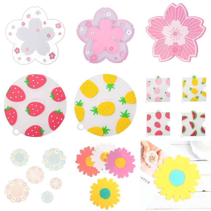 

Mats & Pads 1pcs Cherry Blossom Heat Insulation Table Mat Family Office Anti-skid Cup Tea Milk Mug Coffee Home Decor