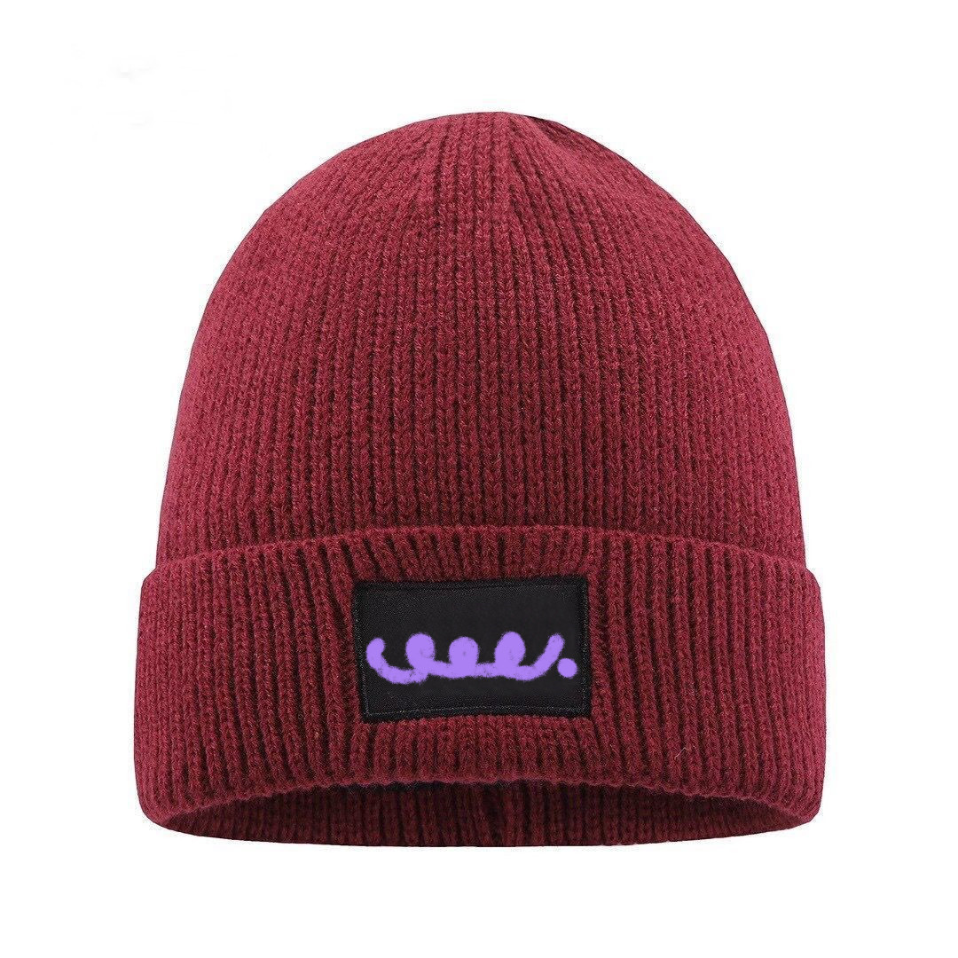 

New France fashion beanies hats bonnet winter beanie knitted wool hat plus velvet cap skullies Thicker mask Fringe hats man AA8975