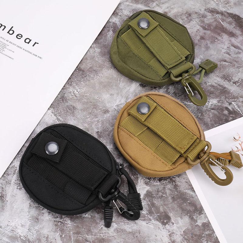 

Stuff Sacks Tactical Functional Bag Practical Purse Outdoor Key Earphone Pouches Coin, Brown