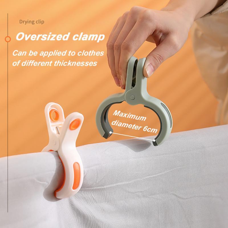 

Hangers & Racks 3pcs /set Powerful Laundry Clips Large Windproof Clip Cotton Quilt Clothing Plastic Clothespin Clothes Sun Caught Big