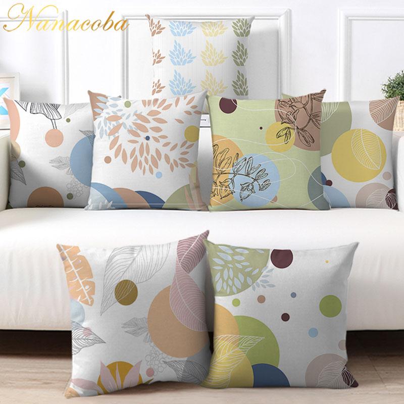

Nanacoba Plant Leaves Pillows Cover Case for Living Room Sofa Home Decoration Office Chair Car Decorative Cushion Cover 45x45cm, Pcpt000801tps