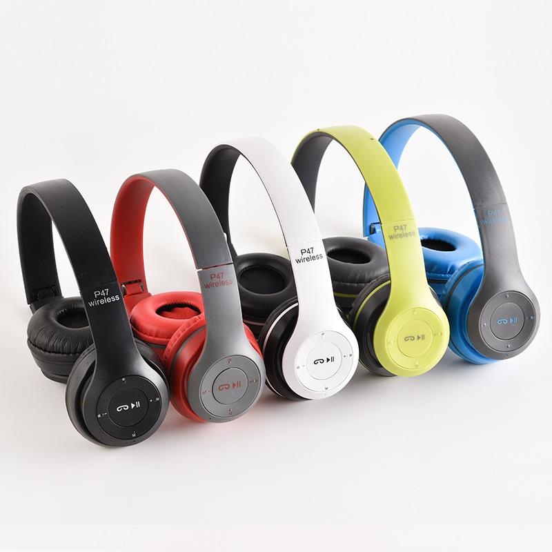 

Headphones & Earphones 3 In 1 Bluetooth Wireless HIFI Bass Music Headset With Mic Support Wired 3.5mm SD Card Collapsible Phone