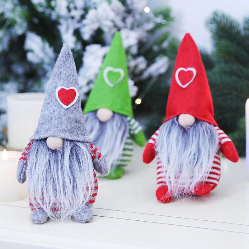 

Christmas Decorations Faceless Doll Forest Elderly Decoration Fashion Heart Hat Old Man Scene