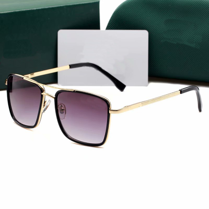 

Top luxury aviators Sunglasses polaroid lens Brand designer womens Mens Goggle senior glass Vintage Metal Sun Glasses with cases boxs