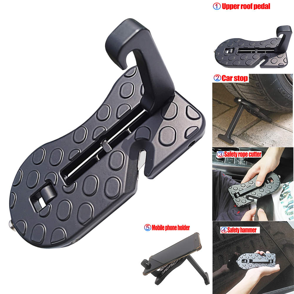 

Universal Car Door Step Car Auxiliary Pedal Suv Roof Pedal Foldable Aluminum Doorstep Side Door Hook Pedal For Car Interial