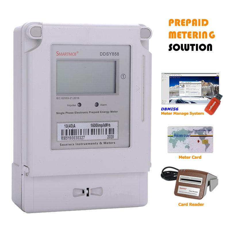 

Smart Home Control Single Phase Prepaid Energy Meter Power Consumption Monitor KWh Wattmeter 220V/240V 50/60Hz
