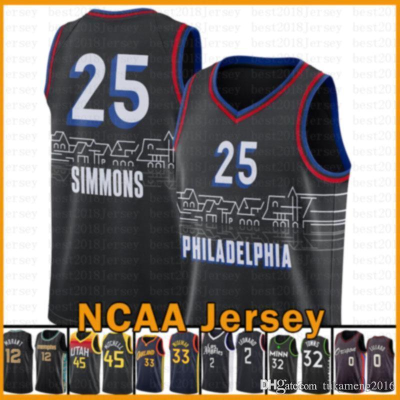 

Ben 25 Simmons Philadelphia 76er jersey Zion 1 Williamson Russell 0 4 Westbrook James 13 Harden basketball Jersey 2020 2021 New Buck, Black;red