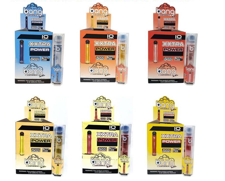

Device Bang xxl E-cigarettes Light Pod Plus Flare Disposable 800 Vape Battery Prefilled Puffs Cartridge Pen Authen Vgkr, Mixed