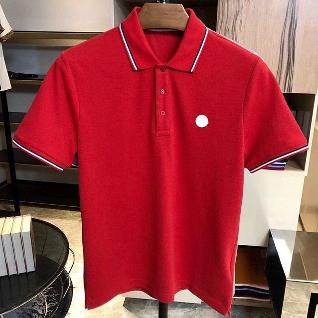 

designer mens monclair polo shirts women t-shirts fashion clothing Embroidery letter Business short sleeve calssic tshirt Skateboard Casual, White;black