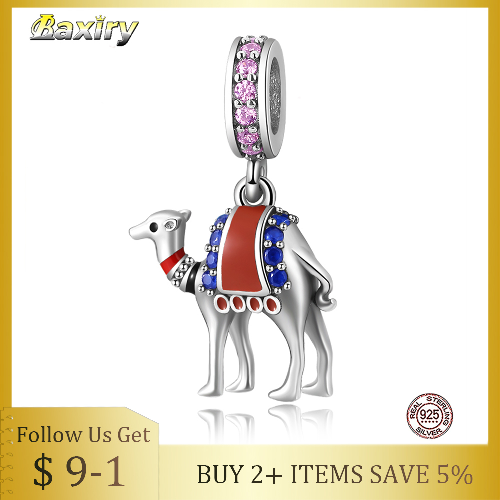 

New 100% 925 Sterling Silver Charm Beads Pendant Fit Charms Silver 925 Original 2020 Bracelets DIY Bead For Women Jewelry Making Q0531