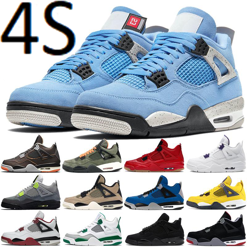 

with box Jumpman 4 Mens Basketball Shoes Sail Fire Red 4s Travis Bred Starfish Undefeated Black Cat Scotts Obsidian UNC Fearless Women Sneakers