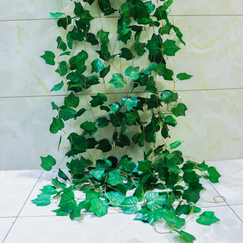 

Decorative Flowers & Wreaths 36pcs Leaf Artificial Plants 5PCS Plant Flower Silk Grape Hanging Garlands Faux Vine Wedding Decoration For Hom, Grapevine