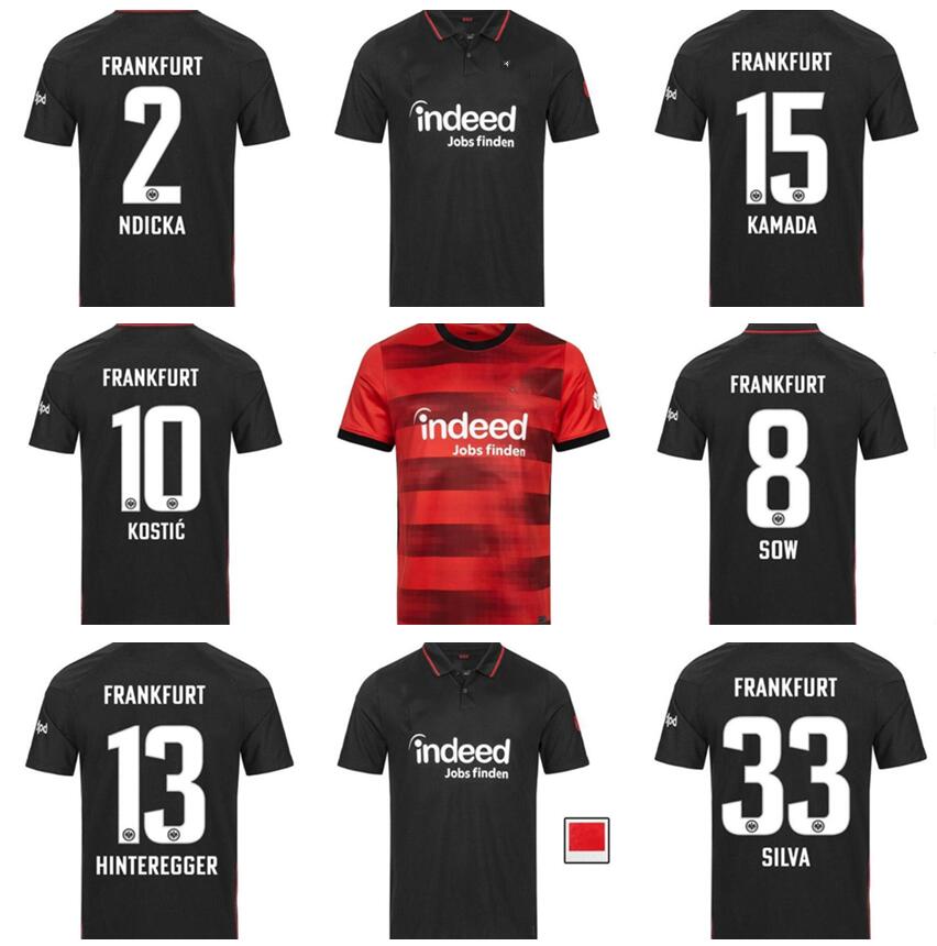 

2021 2022 Eintracht Frankfurt Soccer Jerseys DOST KOSTIC PACIENCIA SILVA KOHR NDICKA SOW KAMADA Custom Adult Kids Football Shirt, 21/22