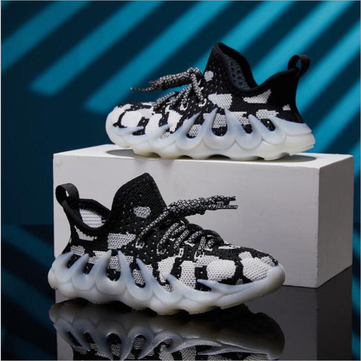 

Boys sports shoes kids shoes 2021 summer childrens soft-soled coconut shoes girls breathable childrens kids sneakers, Black