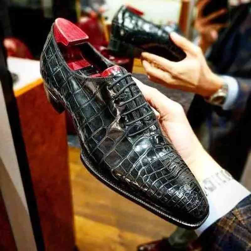 

dress shoes sapatos pretos feitos Ã mÃ£o para homens de couro pu retrÃ´ bico fino com cadarÃ§o fashion tendÃªncias casuais negÃ³cios sapatos clÃ¡s, Black