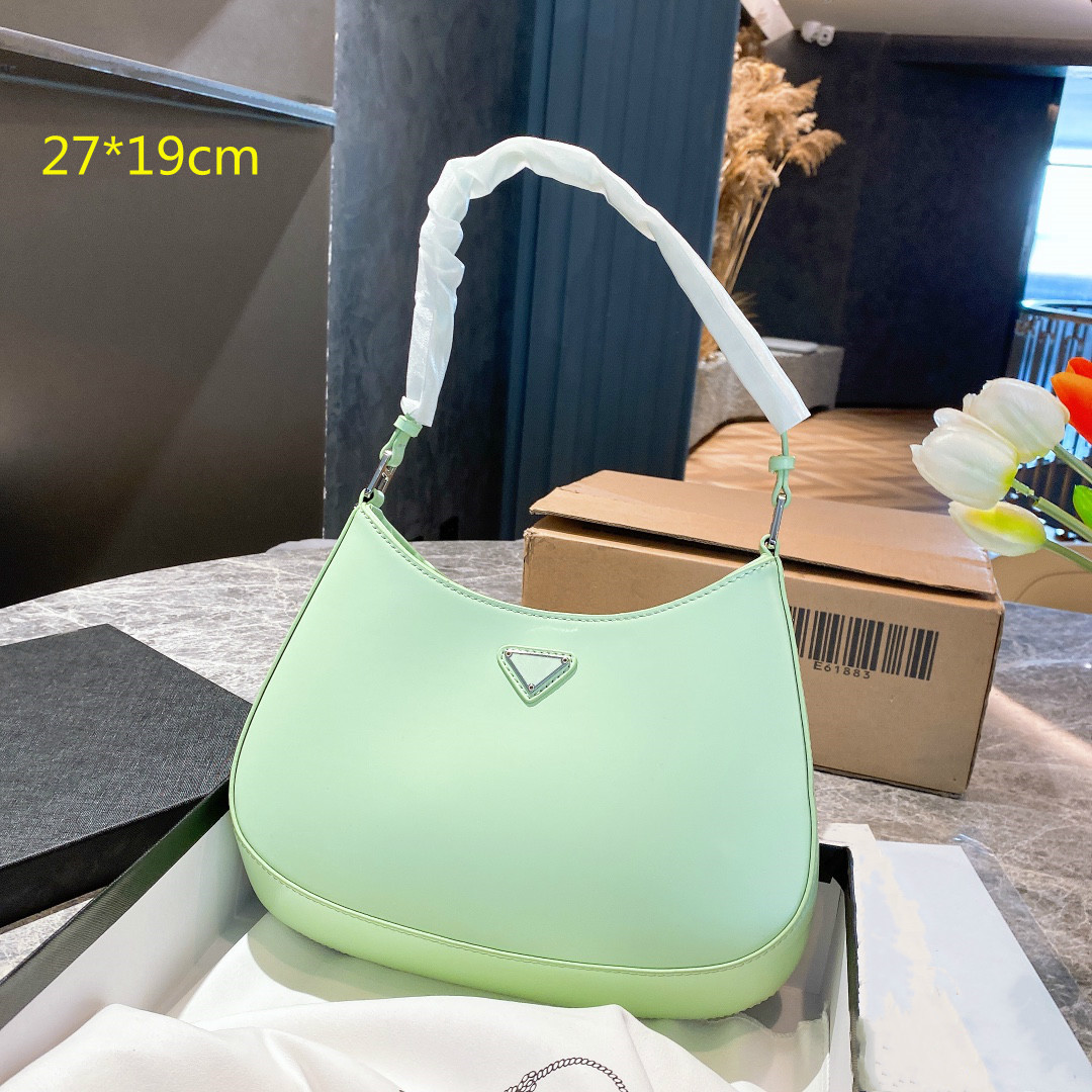 

2021 Luxury Women Purses Handbags Designers Hobos Totes Single Shouler Bags Patent Leather Fashion Lady Underarm Bag with Triangle 5 Colors, This price option is not for sale.