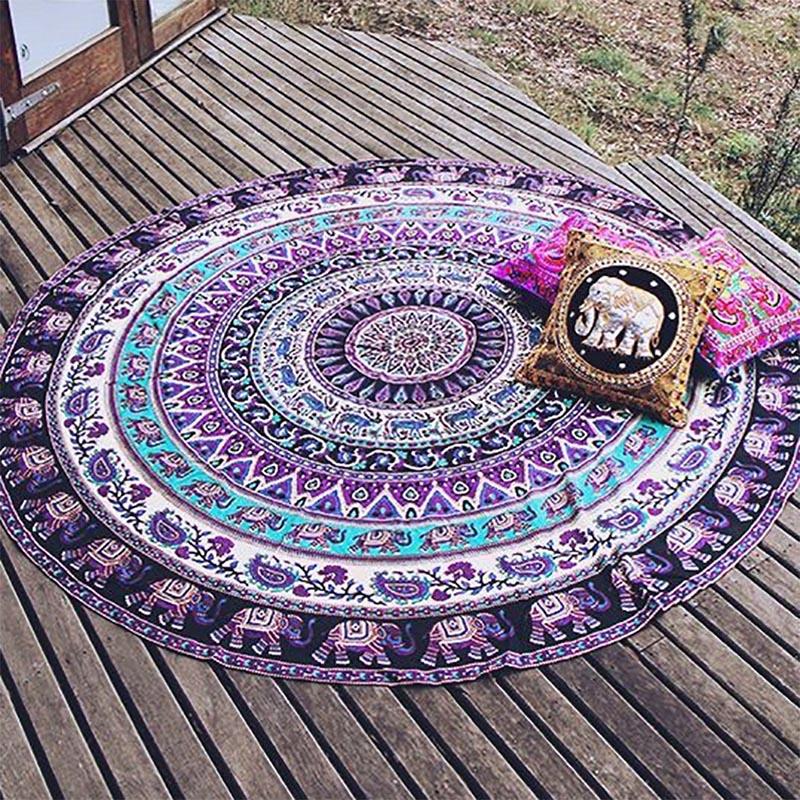 

1 Pcs Mandala Tapestry Wall Tapestry Wall Hanging Blanket Summer Beach Wrapped Skirt Tablecloths