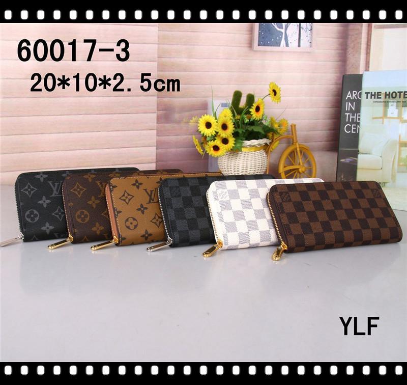 

designers men women leather single zipper wallet lady ladies long purse coin purse with orange box card LV LOUIS VITTON, Red;black