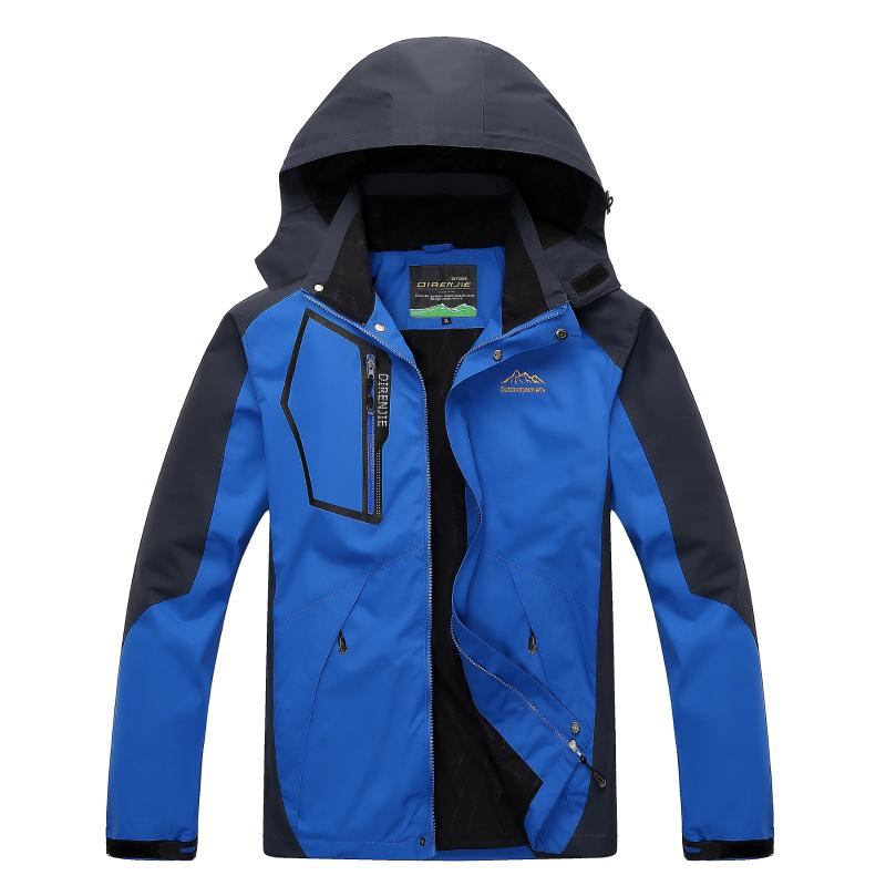 

Outdoor Jackets&Hoodies Men Wome Spring Autumn Waterproof 5000 Breathable Hiking Camping Fishing Climbing Jackets Hoodie L-5XL Over, Blue;black