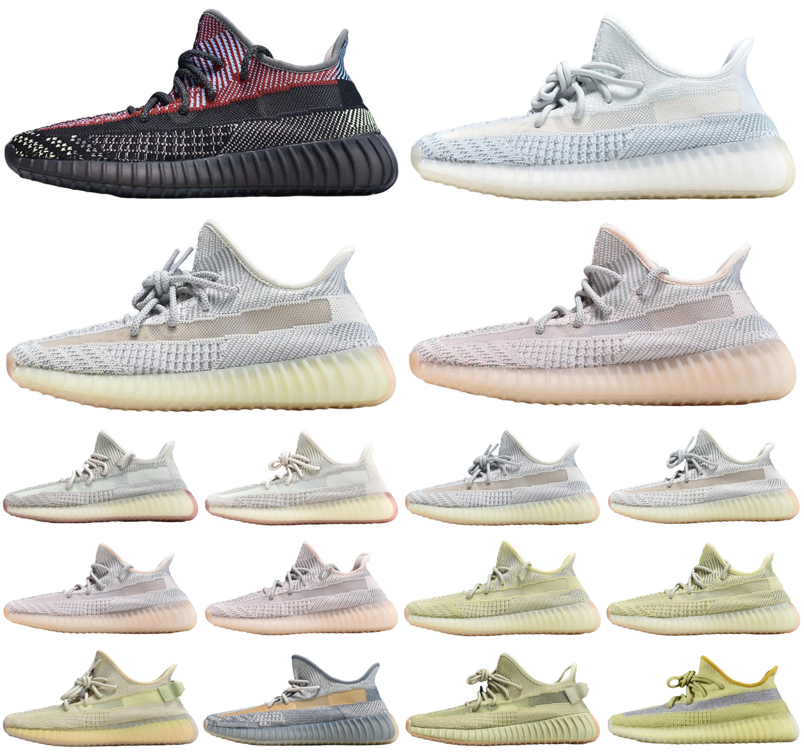 

2021 Zebra Yecheil Black Zyon Men Women Running Shoes Cinder Linen Earth Static Sage Desert Full Reflective trainers sport sneakers box