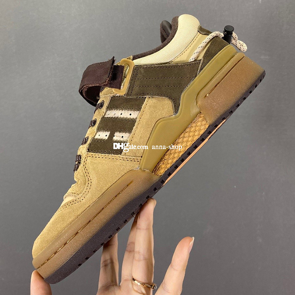 

Bad Bunny Forum Buckle Low The First Cafe Skates Shoes for Mens Skate Shoe Men Skateboard Womens Sneakers Women Sports Chaussures GW0264, 2 bad bunny forum buckle easte