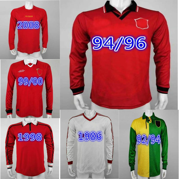 

Retro Cantona Ronaldo Beckham Giggs Scholes Keane Solskjaer Cruyff Veron van Nistelrooy Larsson MEN Soccer Jerseys Shirt, Black;yellow