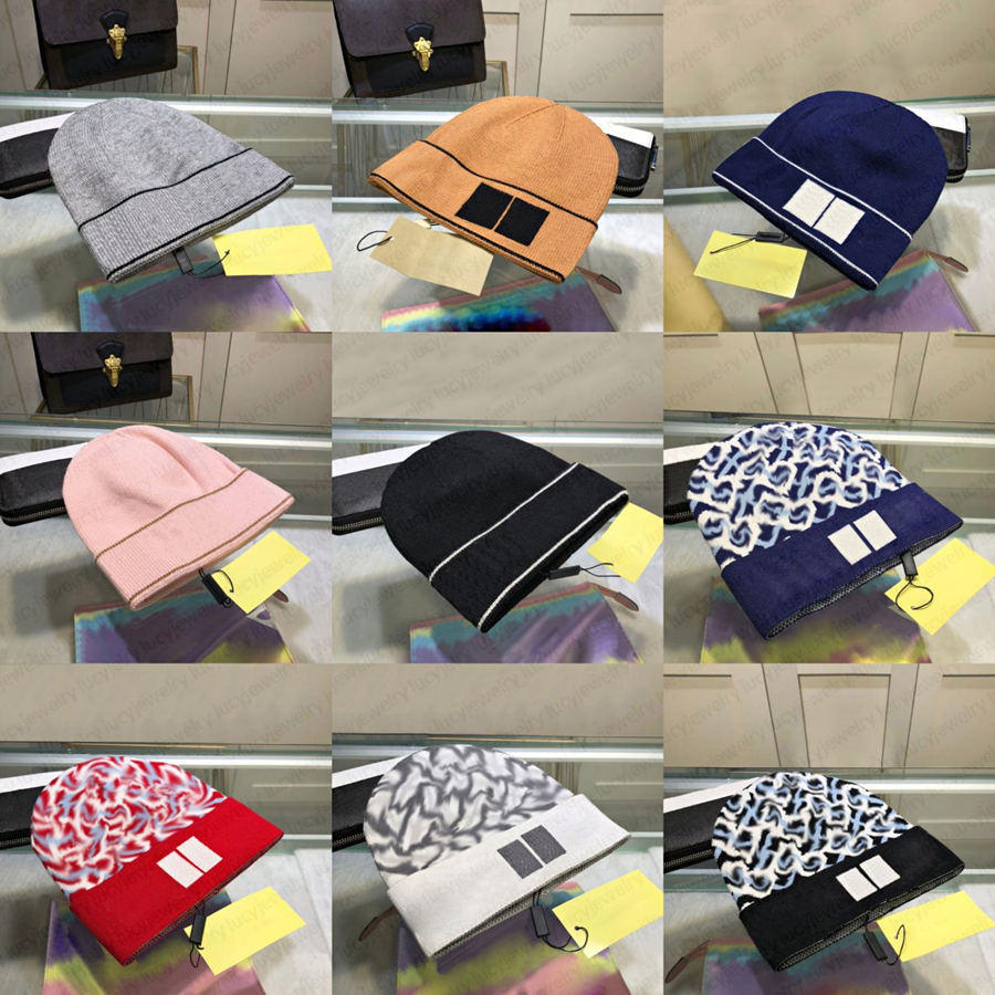 Designer Skull Caps Fashion Breathable Cashmere Beanie Cap Simplicity Good Texture Hat for Man Woman 9 Color Various Styles Top Quality