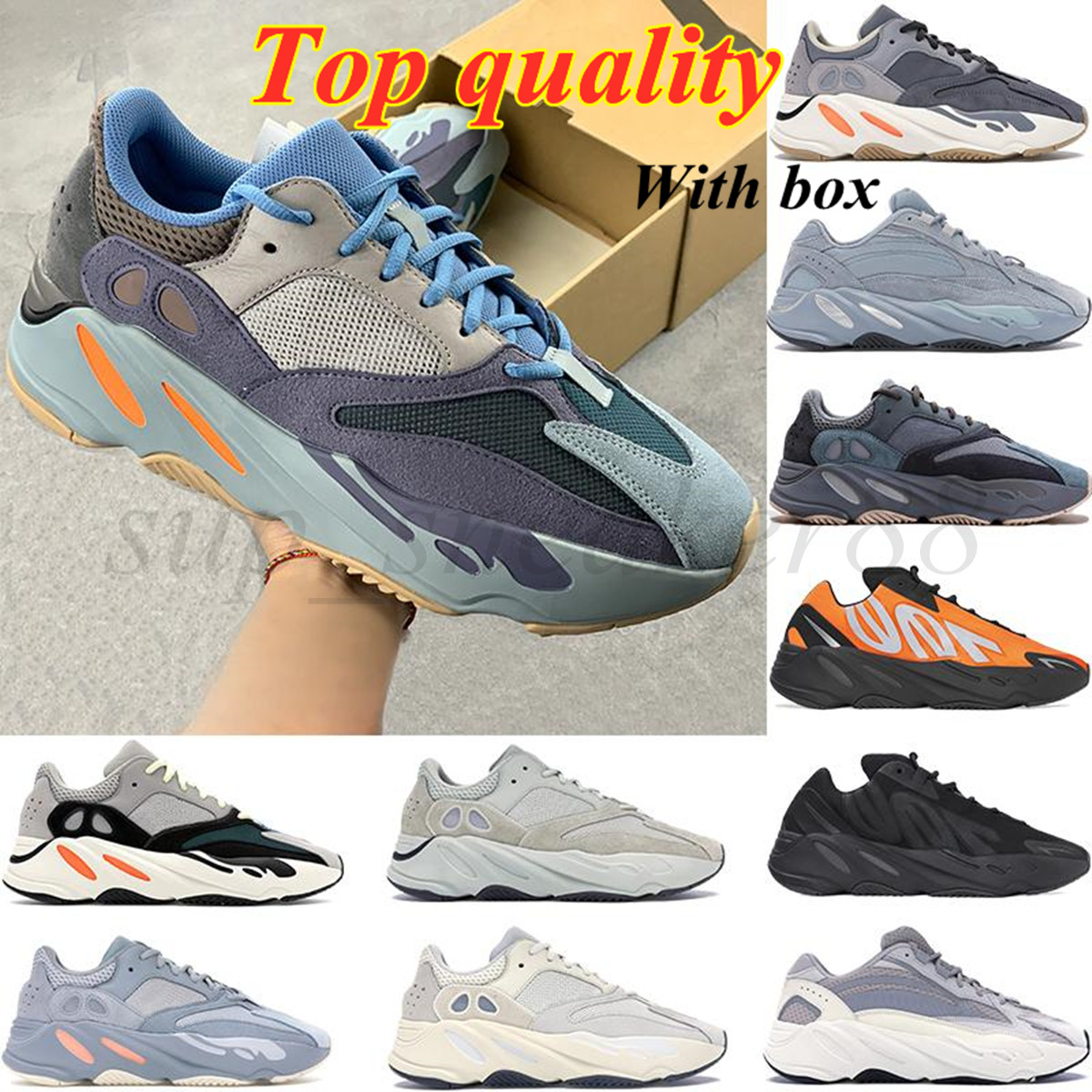 

Kanye 700 V2 Runner shoe Solid Grey Inertia MNVN Orange Phosphor 2021 men women running shoes analog carbon blue static trainers sports sneakers, Top shoes