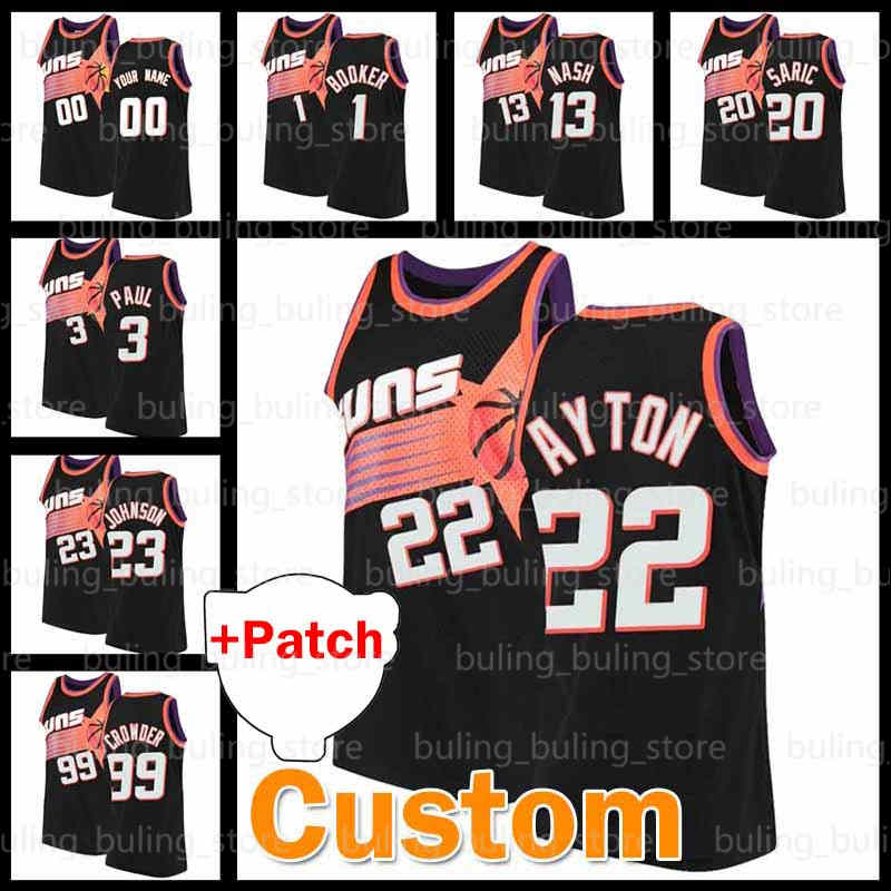 

Deandre 22 Ayton Jersey Suns Mikal 25 Bridges 2021 Finals Dario 20 Saric Custom Phoenix Basketball Cameron 15 Payne Torrey 12 Craig Abdel 11 Nader Jalen 10 Smith, Custom men jersey(tai yang)
