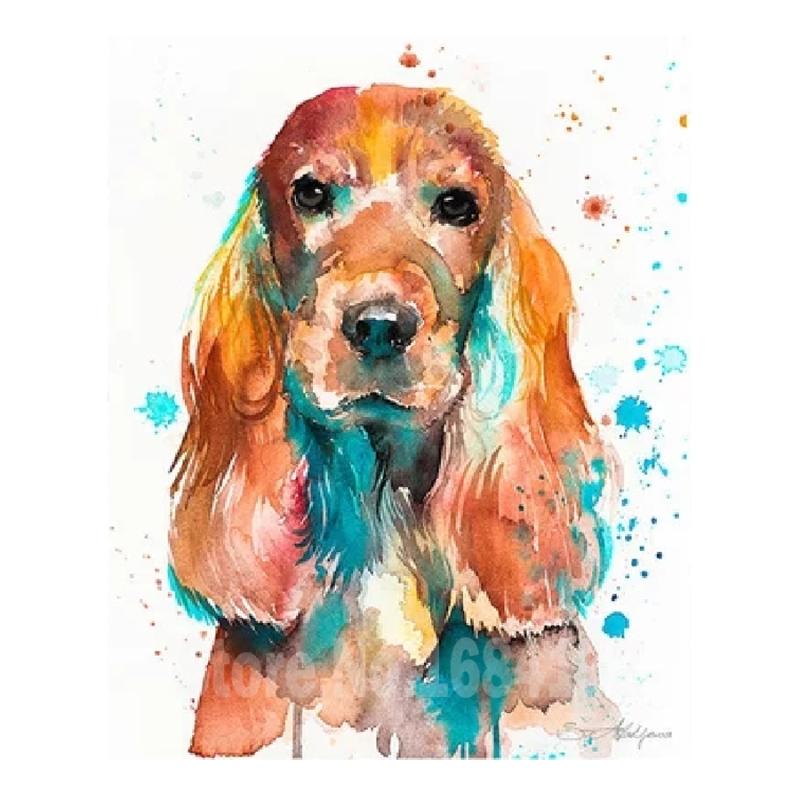 

Diamond Painting English Cocker Spaniel,Full,Diamond Embroidery,5D,Diamond Cross Stitch Dog 3D,Diamond Mosaic Patterns,Needlework B477