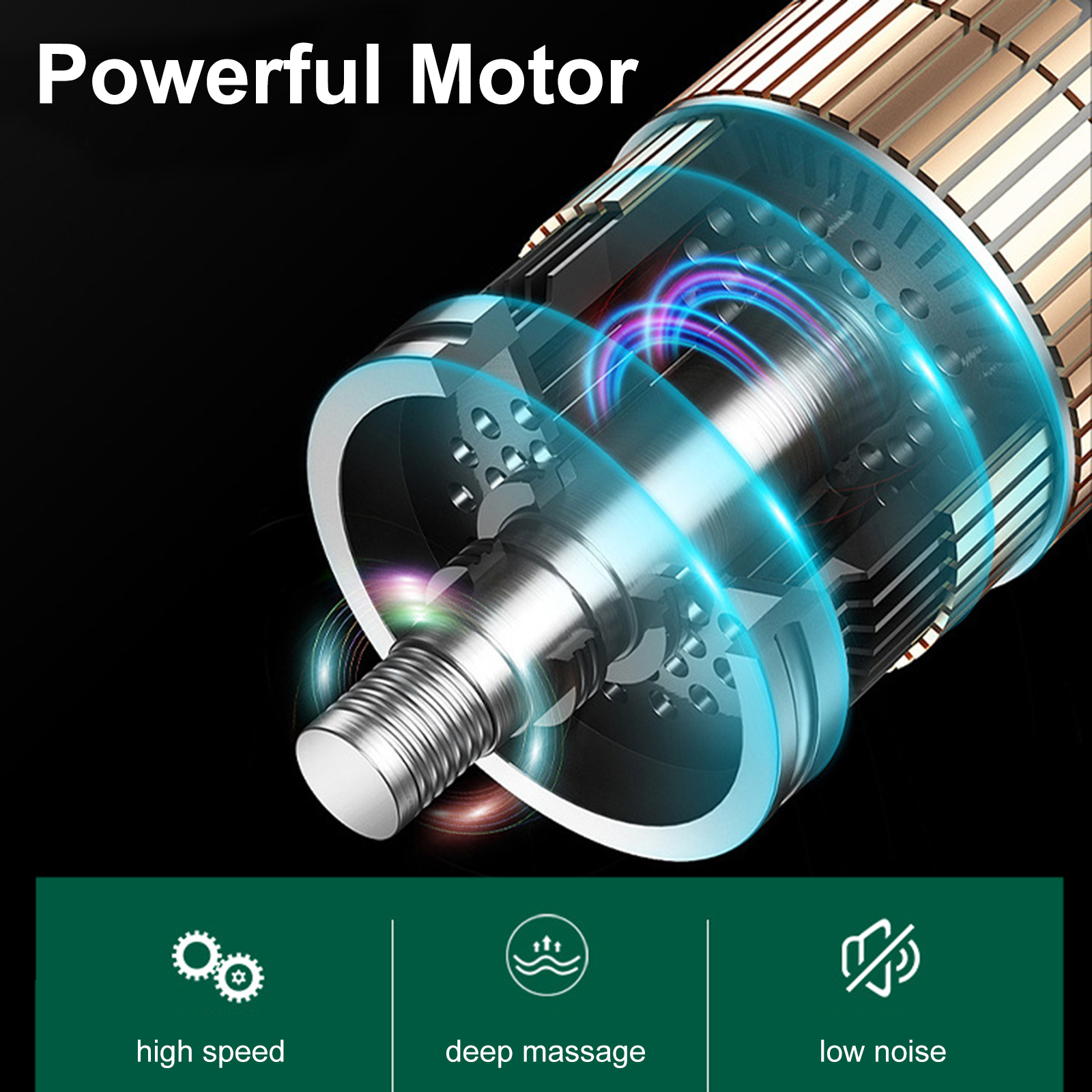 

Electric Massage Gun with 6 Massage Heads Mini Portable Deep Muscle Massager for Pain Relief Cordless Rechargeable Massager GunScouts