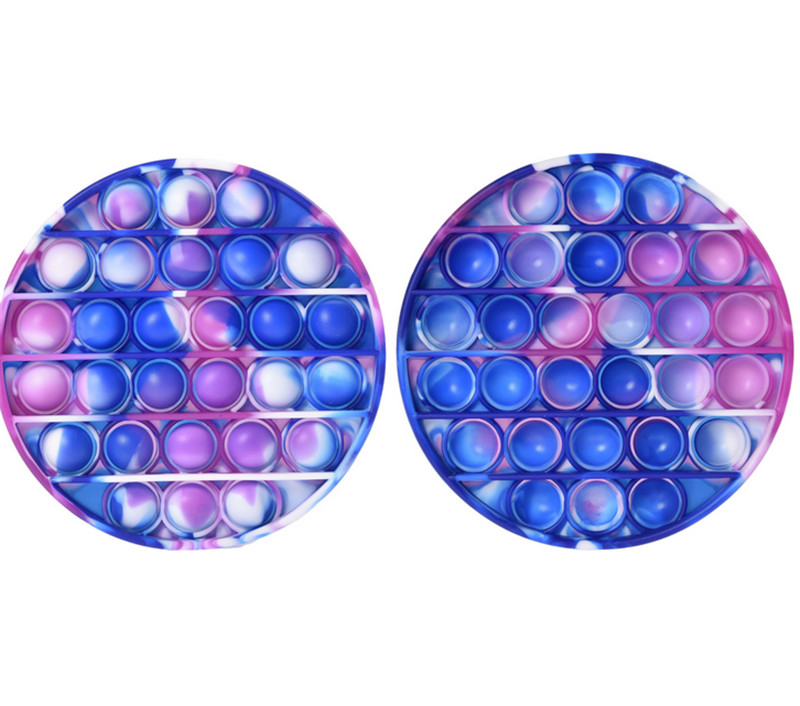 

Rainbow Push Bubble Pops Fidget Sensory Toy for Autisim Special Needs Anti-stress Game Stress Relief Squish Pops It Fidget Toys