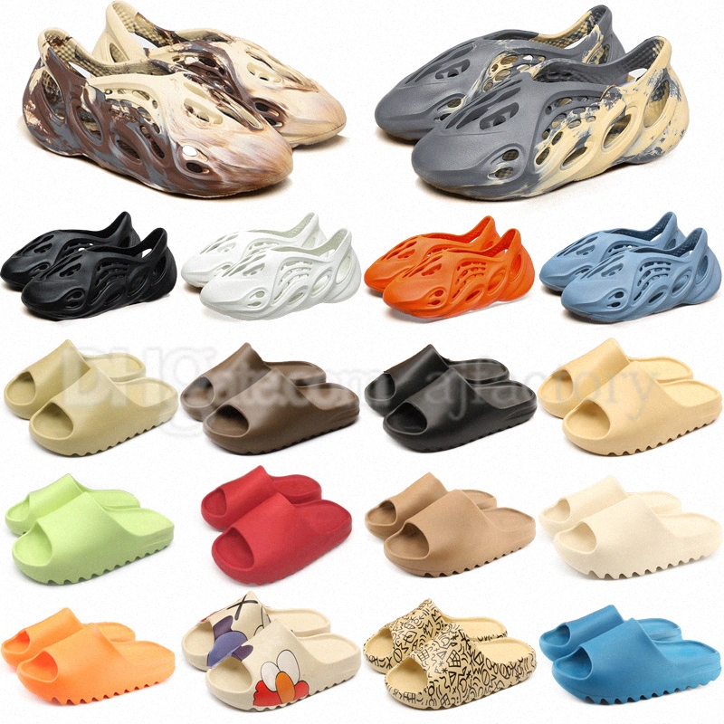 

2022 Men mens Women Sandals Slides Slippers bone Resin Desert Sand foam runner Ararat Rubber West fashion Summer season Brown Flat slidD5nm#, I need look other product