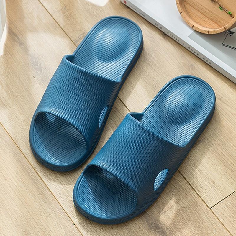 

Slippers 2021 Summer Casual Men Black White Shoes Non-slip Slides Bathroom Sandals Soft Sole Women 36-45