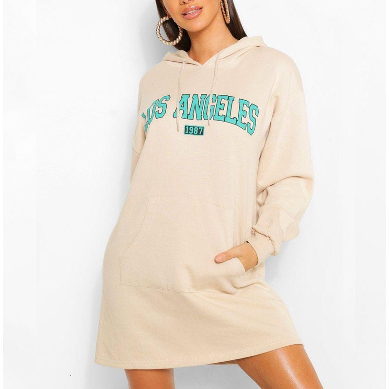 

2021 Brand Quality Letter Print Sweatshirt Oversizes Hoodies Women 100%cotton Loose Casual Winter Tops Design Girls Streetwear Hdau, White